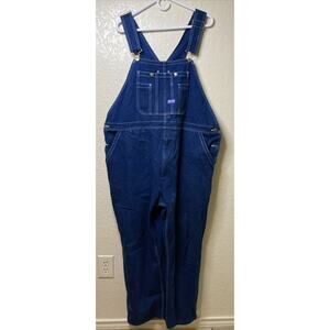 Big Smith Overalls Carpenter Bib Mens 44x30 Denim Farmer Work Wear